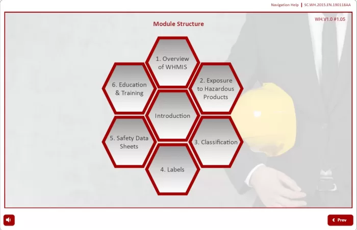 an informational image showing the course module structure