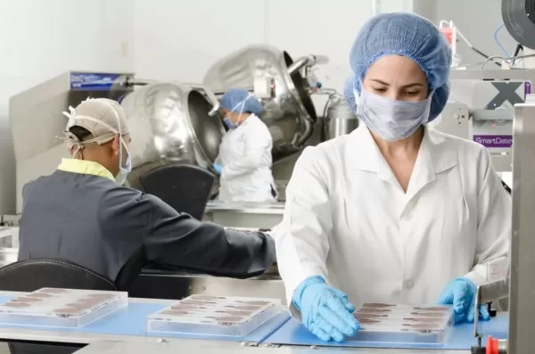 three technicians working in HACCP lab