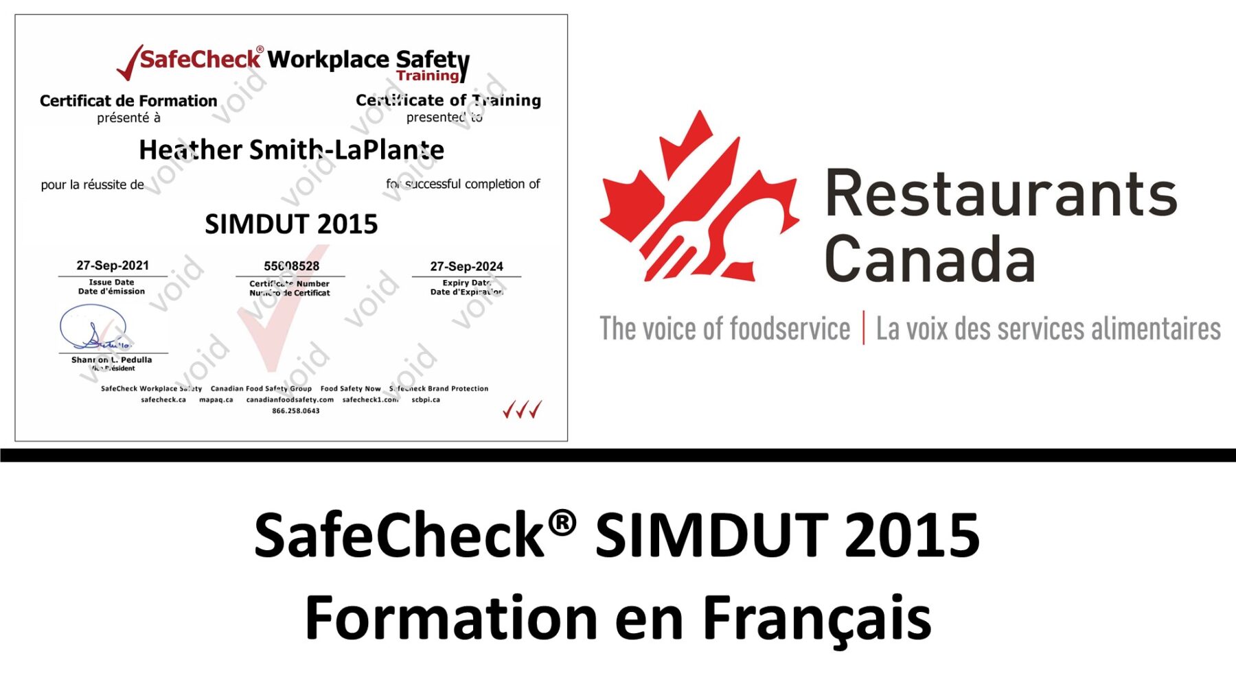 SafeCheck WHMIS Certification Course - Restaurants Canada